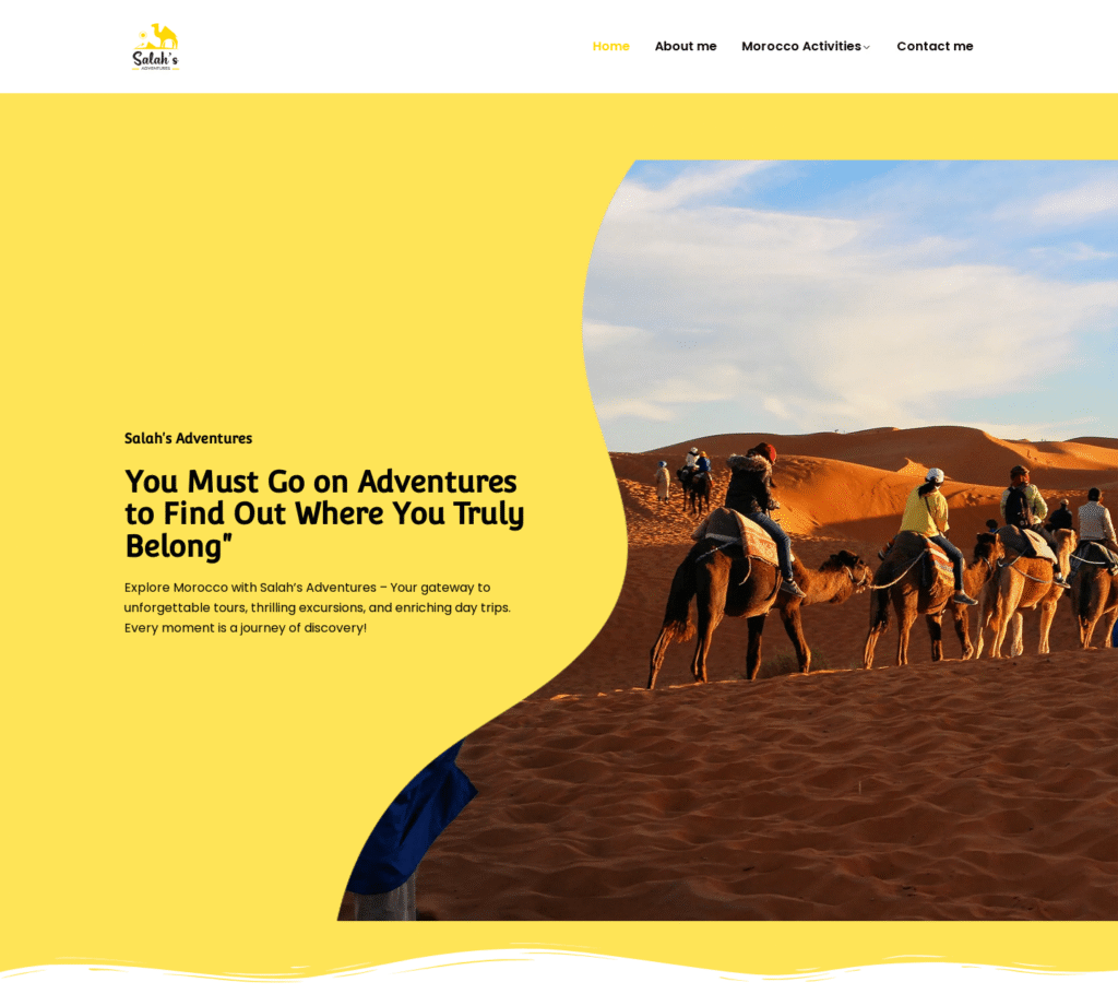 Creation site web salahsadventures